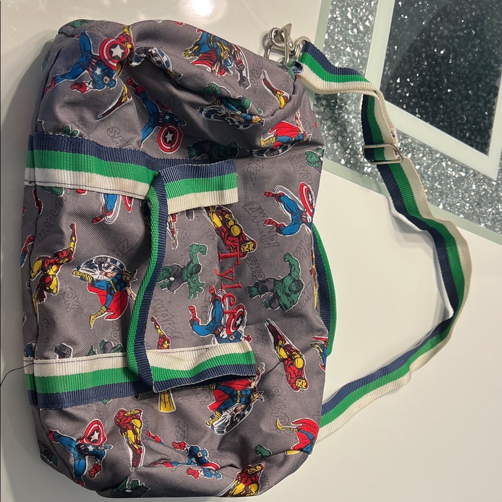 Marvel Superheroes Gray Duffel Bag
